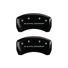 Load image into Gallery viewer, MGP 4 Caliper Covers Engraved Front &amp; Rear Explorer Black finish silver ch Caliper Covers MGP
