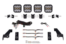 Load image into Gallery viewer, Diode Dynamics Jeep JL SS5 4-Pod CrossLink Grille Lightbar Kit Pro - White Combo Light Bars &amp; Cubes Diode Dynamics   
