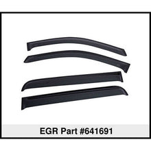 Load image into Gallery viewer, EGR 2019 Chevy 1500 Crew Cab Tape-On Window Visors - Set of 4 Dark Smoke Wind Deflectors EGR
