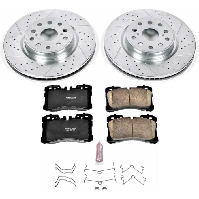 Power Stop 07-09 Lexus LS460 Front Z23 Evolution Sport Brake Kit Brake Kits - Performance D&S PowerStop   