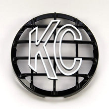 Load image into Gallery viewer, KC HiLiTES 6in. Round ABS Stone Guard for SlimLite/Daylighter Lights (Single) - Black/White KC Logo Light Covers and Guards KC HiLiTES
