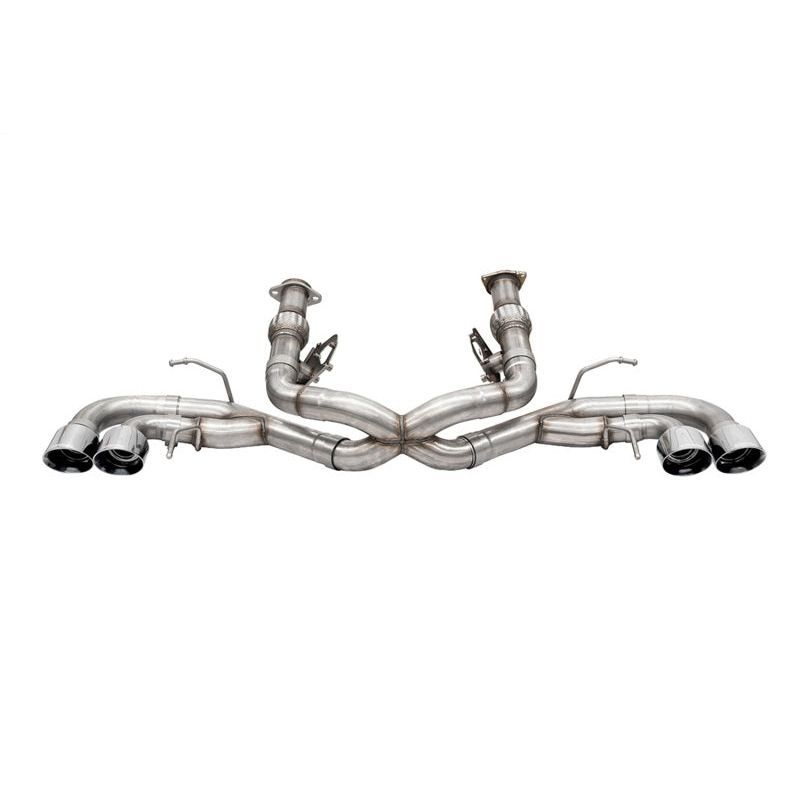 Corsa 2020-24 Corvette C8 3in Xtreme Cat-Back Exhaust 4.5in Pol Quad Tips - Deletes stock AFM Valve Catback CORSA Performance