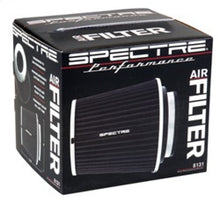 Load image into Gallery viewer, Spectre Adjustable Conical Air Filter 5-1/2in. Tall (Fits 3in. / 3-1/2in. / 4in. Tubes) - Black Air Filters - Universal Fit Spectre
