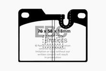 Load image into Gallery viewer, EBC 79-88 Porsche 924 2.0 Turbo Greenstuff Rear Brake Pads Brake Pads - Performance EBC   
