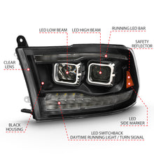 Load image into Gallery viewer, ANZO 2009-2018 Dodge Ram 1500 Projector H.L. Switchback Chrome Amber Headlights ANZO
