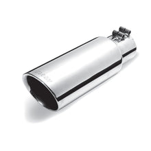 Load image into Gallery viewer, Gibson Round Dual Wall Angle-Cut Tip - 4in OD/2.5in Inlet/8in Length - Stainless Tips Gibson
