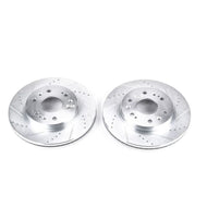Power Stop 05-18 Chevrolet Silverado 1500 Front Evolution Drilled & Slotted Rotors - Pair Brake Rotors - Slot & Drilled PowerStop