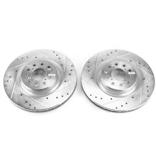 Load image into Gallery viewer, Power Stop 17-18 Honda Civic Front Evolution Drilled &amp; Slotted Rotors - Pair Brake Rotors - Slot &amp; Drilled PowerStop   
