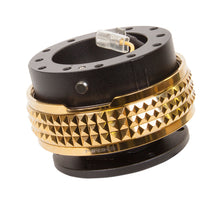 Load image into Gallery viewer, NRG Quick Release Kit - Pyramid Edition - Black Body / Chrome Gold Pyramid Ring Quick Release Adapters NRG
