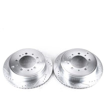 Load image into Gallery viewer, Power Stop 13-21 Toyota Land Cruiser Rear Evolution Drilled &amp; Slotted Rotors - Pair Brake Rotors - Slot &amp; Drilled PowerStop   
