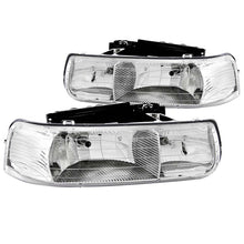 Load image into Gallery viewer, ANZO 1999-2002 Chevrolet Silverado 1500 Crystal Headlights Chrome Headlights ANZO
