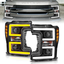 Load image into Gallery viewer, ANZO LED Headlights 17-18 Ford F-250 Super Duty Plank-Style L.E.D. Headlight Black (Pair) Headlights ANZO
