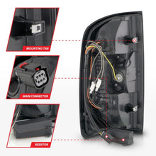 Load image into Gallery viewer, ANZO 15-21 GMC Canyon Full LED Taillights w/ Red Lightbar Black Housing/Clear Lens Tail Lights ANZO
