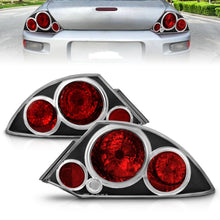 Load image into Gallery viewer, ANZO 2000-2005 Mitsubishi Eclipse Taillights Black Tail Lights ANZO
