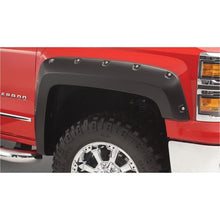 Load image into Gallery viewer, Bushwacker 14-18 Chevy Silverado 1500 Fleetside Pocket Style Flares 4pc - Black Fender Flares Bushwacker
