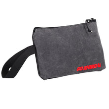 Load image into Gallery viewer, Go Rhino XVenture Gear Zipped Pouch - Large (12in. Wide Pocket / 6.5in. Hand Strap) Canvas - Black Cargo Boxes &amp; Bags Go Rhino
