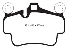 Load image into Gallery viewer, EBC 07-08 Porsche 911 (997) (Cast Iron Rotor only) 3.6 Carrera 2 Yellowstuff Front Brake Pads Brake Pads - Performance EBC   
