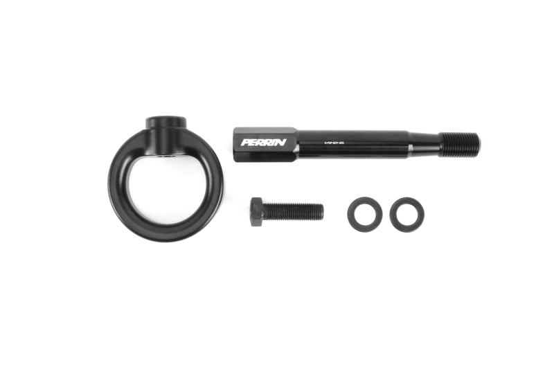 Perrin 2022 Subaru WRX / 18-21 Crosstrek Tow Hook Kit (Rear) - Black Tow Hooks Perrin Performance   