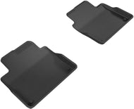3D MAXpider 2017-2019 Volvo S90/V90 Kagu 2nd Row Floormats - Black Floor Mats - Rubber 3D MAXpider   