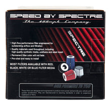 Load image into Gallery viewer, Spectre Adjustable Conical Air Filter 5-1/2in. Tall (Fits 3in. / 3-1/2in. / 4in. Tubes) - Red Air Filters - Universal Fit Spectre
