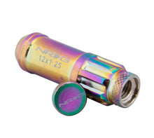 Load image into Gallery viewer, NRG 700 Series M12 X 1.5 Steel Lug Nut w/Dust Cap Cover Set 21 Pc w/Locks &amp; Lock Socket - Neochrome Lug Nuts NRG
