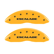MGP 4 Caliper Covers Engraved Fr Escalade Rear ESV Yellow Finish Blk Char 2003 Cadillac Escalade ESV | 35014SESVYL