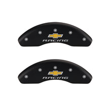 Load image into Gallery viewer, MGP 4 Caliper Covers Engraved Front &amp; Rear Gen 2/Viper Black finish silver ch Caliper Covers MGP
