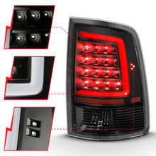 Load image into Gallery viewer, ANZO 2009-2018 Dodge Ram 1500 LED Taillight Plank Style Black w/Clear Lens Tail Lights ANZO
