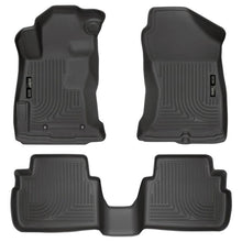 Load image into Gallery viewer, Husky Liners 2017 Subaru Impreza Weatherbeater Black Front &amp; 2nd Seat Floor Liners Floor Mats - Rubber Husky Liners
