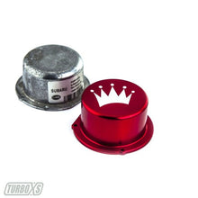 Load image into Gallery viewer, Turbo XS 15-16 Subaru WRX Billet Aluminum Vacuum Pump Cover - Red Engine Covers Turbo XS
