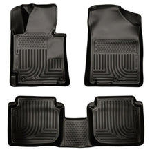 Load image into Gallery viewer, Husky Liners 2011 Hyundai Elantra WeatherBeater Combo Black Floor Liners Floor Mats - Rubber Husky Liners
