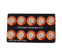 Load image into Gallery viewer, NRG Fender Washer Kit w/Rivets For Plastic (Orange) - Set of 10 Hardware Kits - Other NRG
