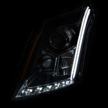Load image into Gallery viewer, ANZO 2010-2015 Cadillac Srx Projector Headlights w/ Plank Style Design Black Headlights ANZO
