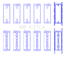 Load image into Gallery viewer, King BMW S85B50A Main Bearing Set Bearings King Engine Bearings

