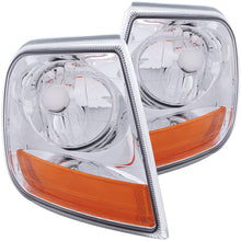 Load image into Gallery viewer, ANZO Corner Lights 1997-2003 Ford F-150 HARLEY - DAVIDSON Style Corner Lights Chrome w/ Amber Rflct Lights Corner ANZO
