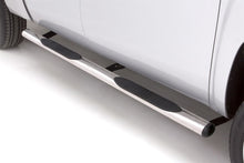 Load image into Gallery viewer, Lund 07-17 Chevy Silverado 1500 Crew Cab 4in. Oval Straight SS Nerf Bars - Polished Nerf Bars LUND
