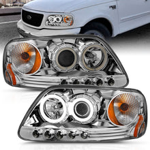Load image into Gallery viewer, ANZO 1997.5-2003 Ford F-150 Projector Headlights w/ Halo Chrome 1pc Headlights ANZO

