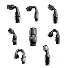 Load image into Gallery viewer, Fragola -6AN Real Street x 60 Degree 3/8 EFI Quick Disconnect Hose End Black Fittings Fragola
