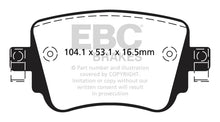 Load image into Gallery viewer, EBC 15-21 Volkswagen GTi 2.0 Turbo Yellowstuff Rear Brake Pads Brake Pads - Performance EBC   
