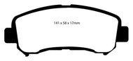 EBC 14+ Nissan Juke 1.6 Turbo Nismo RS Yellowstuff Front Brake Pads Brake Pads - Performance EBC   