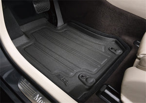 3D MAXpider 16-21 Tesla Model X Elegant Hybrid 1st Row Floormat - Black Floor Mats Carpeted 3D MAXpider   