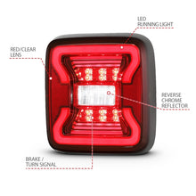 Load image into Gallery viewer, ANZO 18-19 Jeep Wrangler JL LED Taillights Black Tail Lights ANZO
