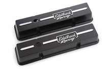 Load image into Gallery viewer, Edelbrock Valve Cover Racing Series Chevrolet 1959-1986 262-400 CI V8 Low Black Valve Covers Edelbrock
