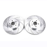 Power Stop 14-18 Subaru Forester Front Evolution Drilled & Slotted Rotors - Pair Brake Rotors - Slot & Drilled PowerStop   