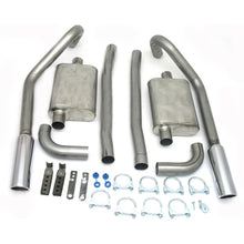 Load image into Gallery viewer, JBA 65-70 Ford Mustang 260-428 409SS Dual Turn Down Under Rear Valance Header Back Exhaust Header Back JBA
