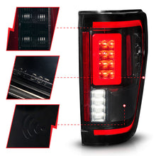 Load image into Gallery viewer, ANZO 21-23 Ford F-150 LED Taillights Seq. Signal w/BLIS Cover - Smoke Blk (For Factory Halogen ONLY) Tail Lights ANZO
