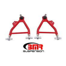 Load image into Gallery viewer, BMR 94-04 Mustang Lower A-Arms (Coilover Only) w/ Adj. Rod End and STD. Ball Joint - Red Control Arms BMR Suspension
