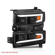 Load image into Gallery viewer, ANZO 19-22 Chevrolet Silverado 1500 LED Proj HL w/Lgt Bar SwBk Seq. Blk w/In. Light - Driver Side ON Headlights ANZO
