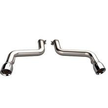 Load image into Gallery viewer, QTP 16-18 Chevrolet Camaro SS 6.2L 304SS Eliminator Muffler Delete Axle Back Exhaust w/4.5in Tips Axle Back QTP
