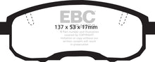 Load image into Gallery viewer, EBC 95-99 Infiniti I30 3.0 Ultimax2 Front Brake Pads Brake Pads - OE EBC   

